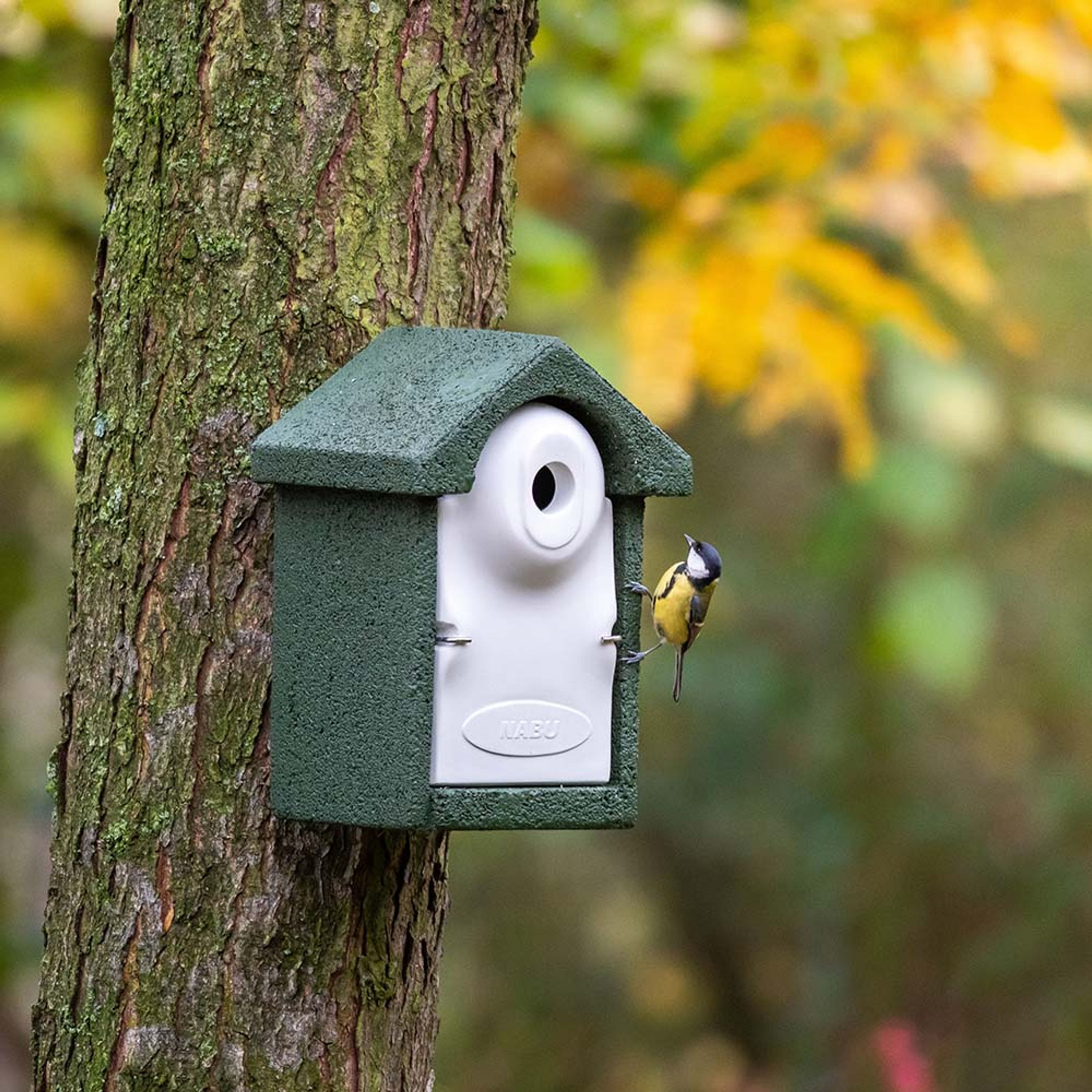 NABU Holzbeton-Nistkasten 32mm | Vogelhaus Holzbeton | NABU